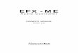 EFX-ME AUDIO CONTROLLER OWNER'S MANUAL V1