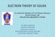 ELECTRON THEORY OF SOLIDS