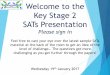 Key Stage 2 SATs Presentation Evening