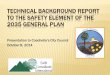 Technical Background Report to the Safety Element of the 