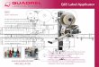 Q65 Label Applicator - Quadrel