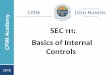 SEC 111: Basics of Internal Controls - Ohio