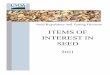 Items of Interest in Seed 2021