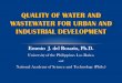 QUALITY OF WATER AND WASTEWATER FOR URBAN AND …