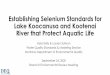 Establishing Selenium Standards for Lake Koocanusa and 