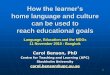 How the learner’s - SEAMEO