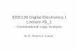 EEE130 Digital Electronics I Lecture #5 1
