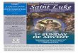First Sunday of Advent - December 3rd, 2017 Saint Luke T C O