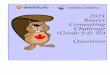 2021 Beaver Computing Challenge (Grade 9 & 10) Questions