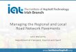 Managing the Regional and Local Road Network Pavements
