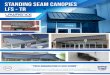 STANDING SEAM CANOPIES IFS - ABRIC & METAL STRUCTURES 