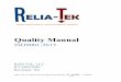 RT-QM-9001 RevX4 Relia-Tek Quality Manual