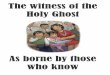 The witness of the Holy Ghost - LDSChoristers.com – The 
