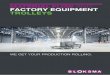 MATERIAL FLOW AND FACTORY EQUIPMENT TROLLEYS