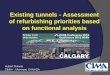 Existing tunnels - Assessment of refurbishing priorities 