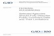 GAO-21-103181, FEDERAL RULEMAKING: Selected Agencies 
