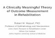 A Clinically Meaningful Theory of Outcome Measurement in 