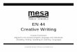 EN 44 Creative Writing - Mesa Public Schools