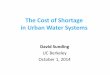 The Value of Supply Reliability in Urban Water Systems