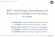 ISRU Technology Development for Extraction of Water from 