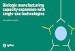 Biologic manufacturing capacity expansion with single-use 