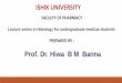 Prof. Dr. Hiwa B M Banna - TIU