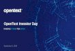OpenText Investor Day