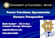 Power Purchase Agreements Owners Perspective