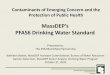 MassDEP’s PFAS6 Drinking Water Standard