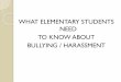 WHAT ELEMENTARY STUDENTS NEED TO KNOW ABOUT …