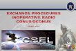 EXCHANGE PROCEDURES INOPERATIVE RADIO CONUS/OCONUS