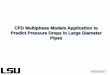 CFD Multiphase Models Application to Predict Pressure 