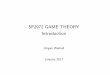SF2972 GAME THEORY Introduction