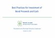 Best Practices for Investment of Bond Proceeds and Cash
