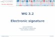 WG 3.2 Electronic signature - BESTPRAC