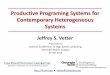 Productive Programing Systems for Contemporary 