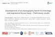 Development of an elastography bench for histology and 