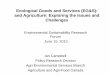 Ecological Goods and Services (EG&S): and Agriculture 