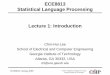 ECE8813 Statistical Language Processing Lecture 1 
