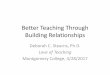 Better Teaching Through Building Relationships