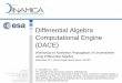 Differential Algebra Computational Engine (DACE)