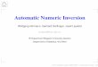 Automatic Numeric Inversion - boun.edu.tr