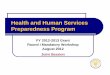 Health and Human Services Preparedness Program
