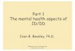 Part 1 The mental health aspects of ID/DD