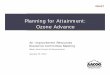 Planning for Attainment: Ozone Advance
