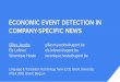 ECONOMIC EVENT DETECTION IN COMPANY-SPECIFIC NEWS