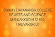 OF ARTS AND SCIENCE, MANJAKKUDI 612 610, TIRUVARUR DT