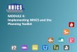 MODULE 4: Implementing NHICS and the Planning Toolkit