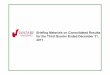 Briefing Materials on Consolidated ... - watabe-wedding.co.jp