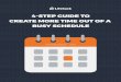 4 óSTEP GUIDE TO CREATE MORE TIME OUT OF A BUSY SCHEDULE